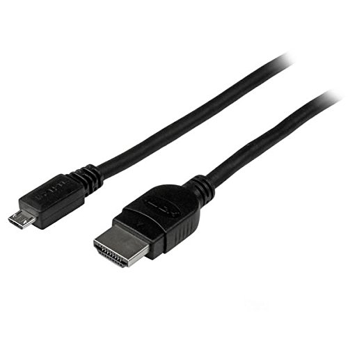 StarTech.com MHDPMM3M - Cable adaptador MHL de Micro USB a HDMI pasivo conversor, macho a macho, 3 m