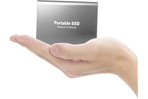 HJYTWQN 2TB External Hard Drive HDD External Hard Drive External Solid State Drive USB 3.0 for PC, Mac,Desktop,Chromebook(2TB Silver)