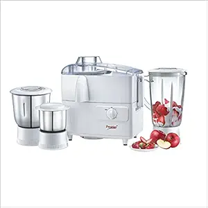 Prestige Wonder JMG 500-Watt Juicer Mixer Grinder with 3 Jars (White)