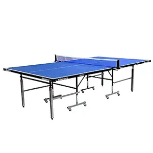 Gymnco Perfect Table Tennis Table With Levellers Top 18 mm ( TT Table Cover + 2 TT Racket & Balls )