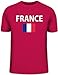 Produktbild Shirtstreet24, EM18 FRANCE, Frankreich, Fussball EM WM Shirt, Größe: L, sorbet