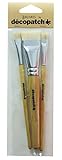 decopatch papier landkarte Die Borstenpinsel sind Speziel für unebene Untergründe geeignet.