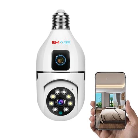 In-Depth Review of Smars 5+5 MP Dual Lens WiFi Bulb Holder CCTV Camera