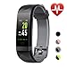 Price comparison product image LETSCOM Fitness Tracker HR Color Screen, Heart Rate Monitor, IP68 Waterproof Smart Watch with Step Counter Sleep Monitor, Pedometer Watch for Men Women Kids