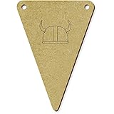 70mm x 50mm Azeeda 5 x 70mm \'Casco Vikingo\' Banderines / Banderas (BN00024814)