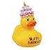 Cute Design - Happy Birthday Rubber Bath Time Duck - Popular Ideal Present Gift Idea Birthdays - Boy Boys Girl Girls Kids Children Child - One Supplied