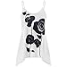 Produktbild SEWORLD Damen Sommer Lässige Mode Damen Casual Rose Blumendruck Spaghetti-Bügel Tank Tops Leibchen Weste (L, Weiß)