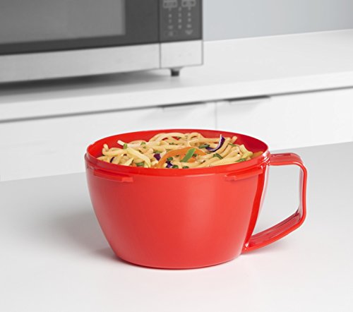 Sistema 1109 Mikrowellen-Nudelkocher 940 ml, rot - 4