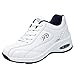 Produktbild ZIYOU Frauen Freizeit Leder Sneaker Rutschfeste Sportschuh Flache Licht Turnschuhe Outdoorschuhe Laufschuhe( Weiß,35 EU)