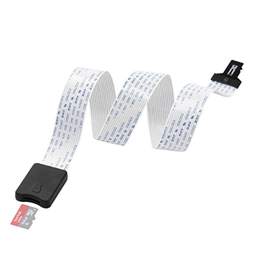 TF auf Micro-SD TF Verlängerungskabel TF Micro SD auf TF SD-Karte Verlängerung Kabel Adapter Flexible Kabel für GPS, DVD, DVR 48cm