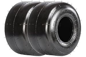 SunF 10x4.5.00-5 10x4.5.00x5 Go Kart Pneumatici, K001, pneumatici slick Kart-Racer, battistrada liscio a 4 PR, tubeless, set di 2