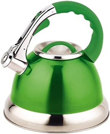 Royal CuisineStainless Steel 3L Whistling Kettle Stovetop Inductionable Camping (Green)