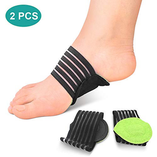 Support de Fasciite Plantaire, Semelles Orthopédiques de Soutien de la Voûte Plantaire, Problèmes de Pieds Plats et Endoloris, Coussin Rembourré pour Homme et Femme