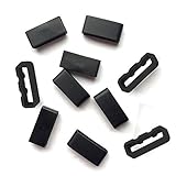 Ruentech Ersatz Verschluss Ring für Garmin Fenix 5S Band Silikon Hoop Loop Armbanduhr Zubehör, 10 pcs