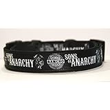 Sons Of Anarchy Samcro RedWood Original Men Of Mayhem Charmig California Handgemachte Hundehalsband HandMade Dog Collar Größe L