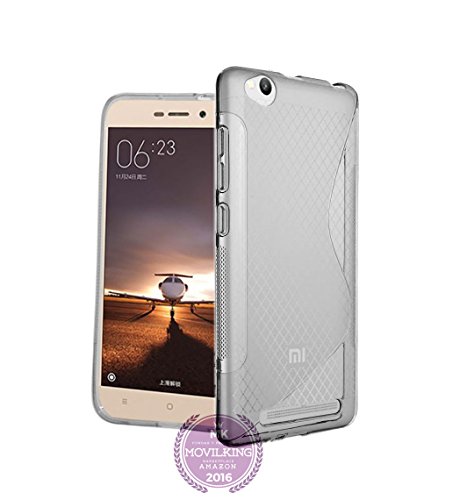 OFERTA 2 FUNDAS DE GEL TPU S LINE DE COLOR NEGRO Y TRANSPARENTE PARA XIAOMI Redmi 3 - ENVIO POR MENSAJERIA URGENTE
