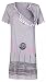 Happy Mama. Women's Maternity Nursing Breastfeeding Nightdress Shirt Gown. 135p (Light Pink, UK 12, L)