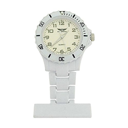 Orologio Prince NY London di silicone bianco da personale medico
