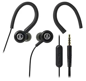 Audio-Technica SonicSport ATH-COR150ISBK in-Ear Headphones with Mic (Black)