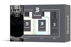 BRUMMEL - Sport Colonia 125 ml + After Shave 125 ml + Desodorante Spray 150 ml, Estuche de Regalo Hombre, Pack 3 Piezas, Eau de Toilette para Hombre, Aroma Oriental Amaderado, Fragancia Fresca