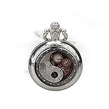 Material: Legierung, Glas Steam-Punk-Taschenuhr Yin Yang Yin Yang mit Yang Anhänger