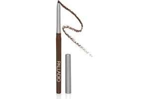 Palladio Waterproof Screw Out Eye Pen, Rich in Pigments and Creamy, Easy to Use, Long-Lasting and Smudge-proof Eyeliner, Black Brown