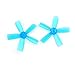 Produktbild GEHOO GH 2 Paare 2035 Propeller 2 Zoll 50,8 mm PC-Stützen 5-Blatt CW CCW Paddel 1,5 mm Loch für FPV Racing Drone (Blue)
