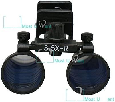 Dental Lab Surgical Medical Binocular Eye Loupe Glass 3.5x Amplification Magnifier Clip Type