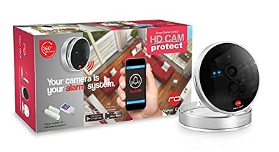 NEW DEAL Caméra de surveillance IP HD avec alarme intégrée avec accessoires HD cam protect