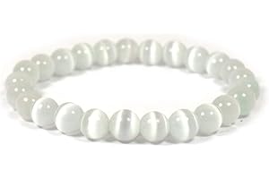 JOYASMINERALES Joyas Minerales Bracelet en Pierres Naturelles 100% Authentiques - Perles Élastiques - Confort et Élégance | Fil Coréen et Écrin à Bijou Inclus