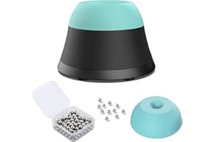 PRECIPETTE Vortex Paint Mixer - Vortex Mixer Paint Shaker with Interchangeable Silicone Cap & 100pcs Mixing Balls, 3000RPM, for Lab Mixing Miniature Paints Acrylic Paints mixer(UK Plug)