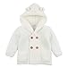 Produktbild Bellelove Kinder Kleinen Ohr Pullover Mantel, Kleinkind Baby Boy Mädchen einfarbig zweireihig Knopf Stricken oberen warme Kleidung