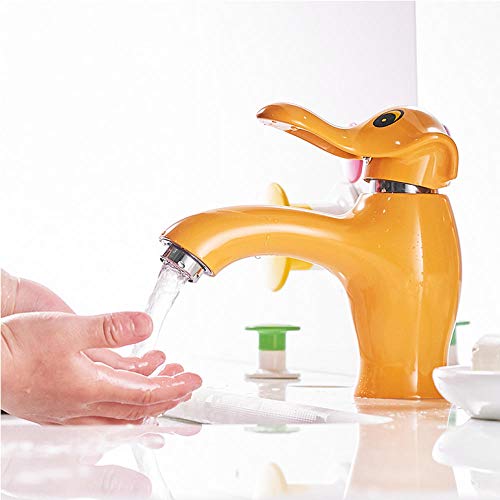 Robinet Est Salle De Bains Robinet Lavabo Beaux Enfants Mitigeur Poignée Eau Chaude Et Froid Lavabo En Céramique Lavabo Robinet Orange Robinet Mixeur