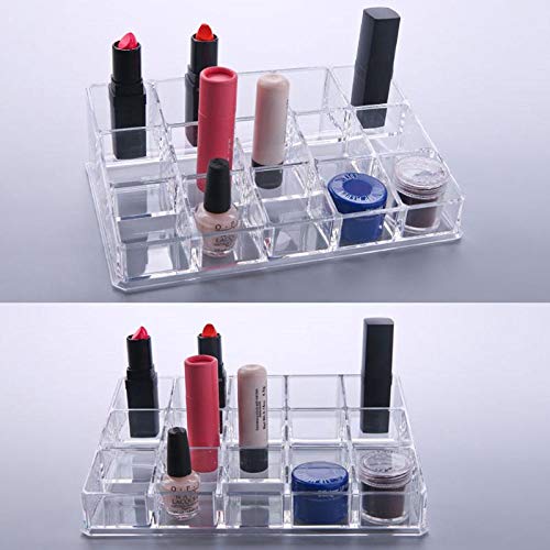 Preisvergleich Produktbild 15 klar Aufbewahrungsbox Multi-Funktions-Make-up-Aufbewahrungs... Bogen Acryl Lippenstift Organizer bilden Box Kosmetik Veranstalter LDCRE