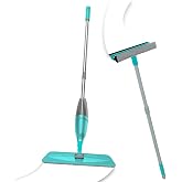 PONY S&Uuml;PER 2 Lİ SPREY MOP + TELESKOPİK SAPLI CAM SİLECEĞİ YEŞİL PASPAS TEMİZLİK SETİ