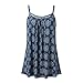 Produktbild Yvelands Damen Weste Unterhemd ärmellose T-Shirts Sommer gedruckt Bluse Tank Tops Camis Kleidung(Marine,S)