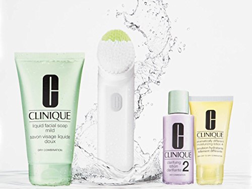 CLINIQUE SONIC SYSTEM PURIFYING CLEANSING BRUSH & 3 STEP SKIN CARE SET