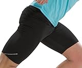 mallas cortas running hombre baratas Producto oficial ASIOKA Asioka 117/15 Malla Compresiva Corta, Hombre, Negro, M
