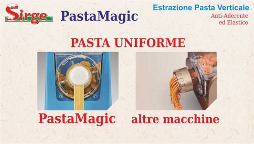 Irge Pastamagic Macchina Per La Pasta 300 W 14 Trafile Uscita Pasta Verticale Per Non Farla Appiccicare 4 Programmi Automatici Per 640gr Di Farina Irge Pastamagic Macchina Per La Pasta 300 W 14 Trafile Uscita Pasta Verticale Per Non Farla Appiccicare 4 Programmi Automatici Per 640gr Di Farina