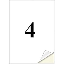 400 Etichette Adesive A4 - 4 Per Foglio, 99x139mm Per Inkjet/Laser - Foto 13