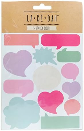 La De Dah Scrapbook Creative Journalling Adhesive Word Bubble Stickers