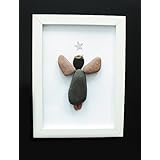 Steinbild - Pebble Art - Schutzengel