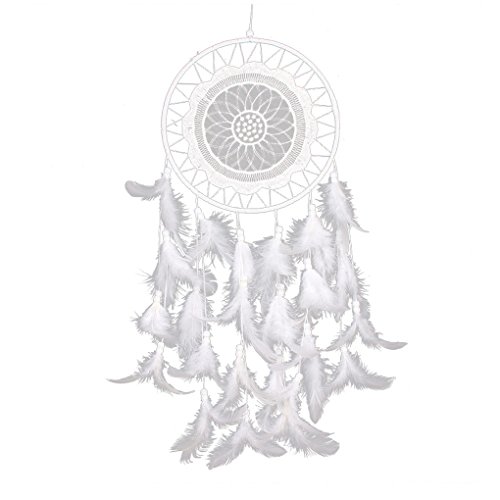 LUFA Lace Besetzt Kreisförmige Dreamcatcher mit Federn Wand Home Car Dekoration