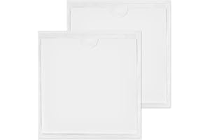 Lotsdonxia 2 Pcs Transparent Adhesive Windscreen Tax Disc Holder – Waterproof and Dustproof Permit Case PVC Parking Permit Holder for Cars, Vans, and Caravans (10.5 X 10.5 Cm)