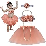Bembika Lovely Princess Tutu Skirt 1st birthday Cake Smash Photography Photo Shoot Session Props (set of 4)