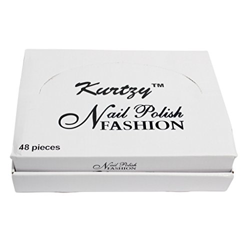Kurtzy TM 48 Nagellack Fläschchen mit je 8ml für Maniküre/Pediküre Modischer Matt Glitzerlack - 6