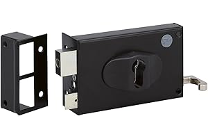 Metalux SSA45703 Serrure en Applique Horizontale-Réglable 52/60 mm-Tirage Gauche-Cylindre euro-ND10 9770