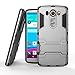 Produktbild COOVY® Cover für LG V10 Bumper Case, Doppelschicht aus Plastik + TPU-Silikon, extra stark, Anti-Shock, Standfunktion | Farbe grau
