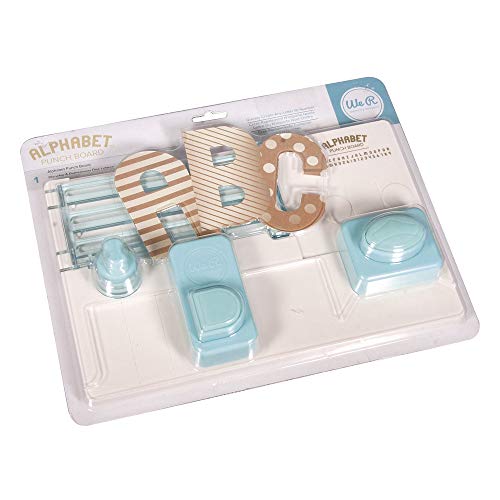We R Memory Keepers Alphabet Punch Board, Tagliere per Lettere e Numeri in Una Dimensione di 12,5 x 7,6 cm