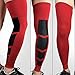 Produktbild 1 Stück Pro Sport Silikon Rutschfest Lange Kniebandage Pad Schutzfolie Sport Basketball Bein Sleeve Knie Pad 5 Farben, Rot, L